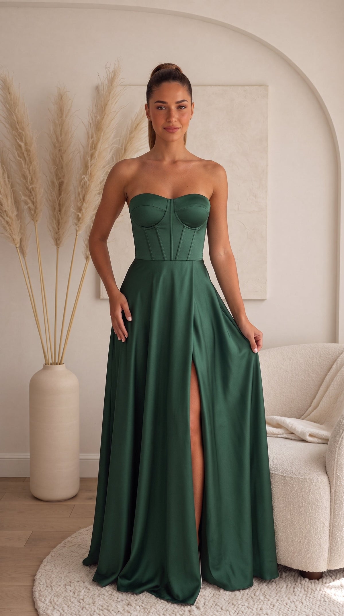 ABITO VANESSA - VERDE SCURO - front