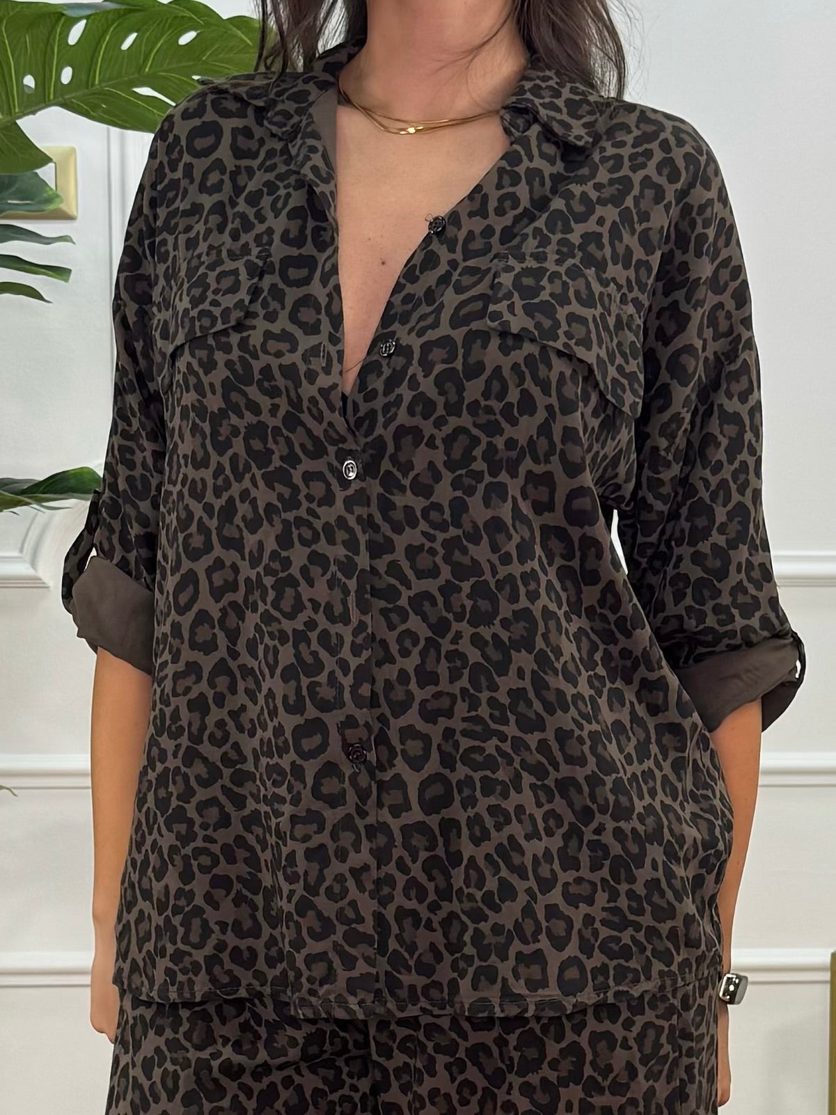 Camicia Leopard