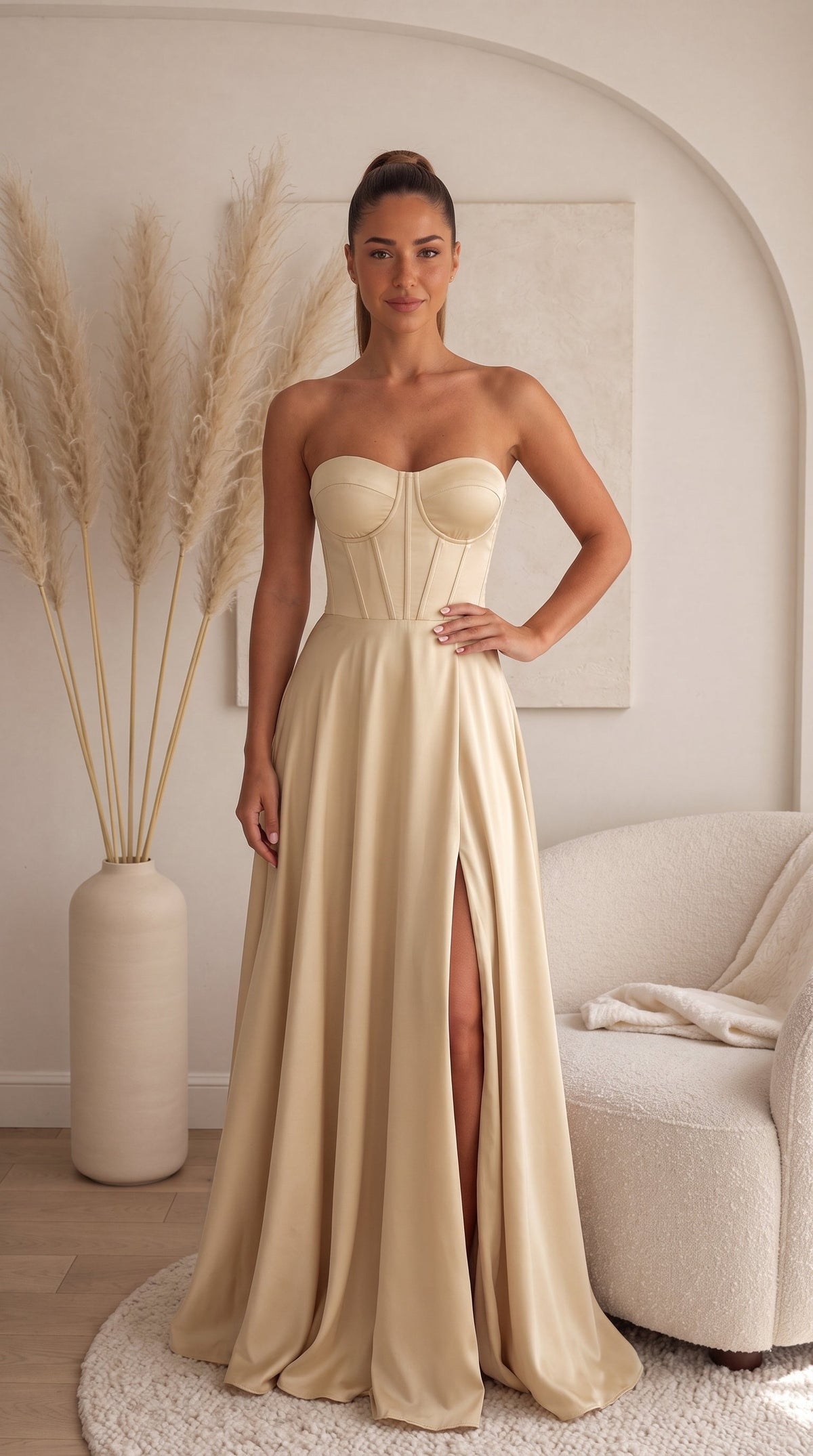 ABITO VANESSA - BEIGE - front