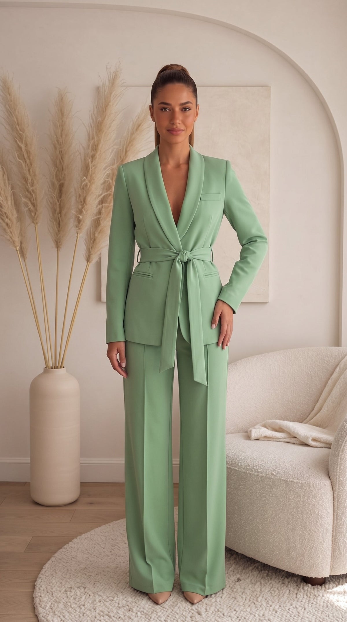 TAILLEUR EMRATA - SALVIA - front